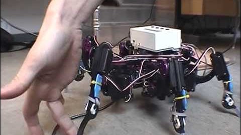 Hexapod Robot V4 Walking with Force Compliance (Updated Higher Resolution)