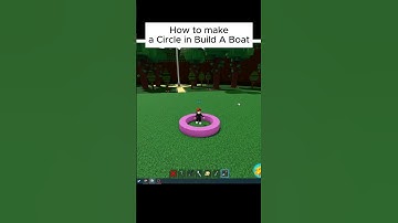 How to make a CIRCLE in Build A Boat #roblox #meme #buildaboatfortreasure