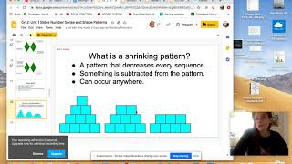 10/2 Math Mini Lesson: Shrinking Patterns part 2