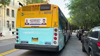 New York City Transit: New Flyer XD-60# 6099 on the M79 Select at 86th street and Riverside Drive