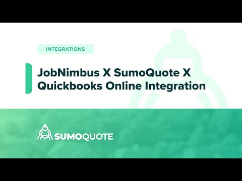 JobNimbus X SumoQuote X Quickbooks Online Integration