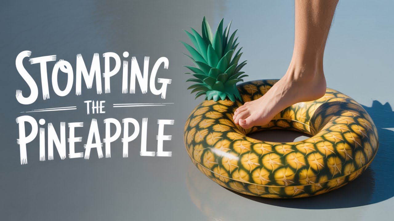 Will This pineapple Pool Float Pop Or Survive? - YouTube