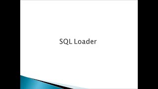 SQL Loader