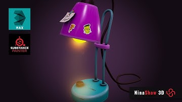 Modeling, Unwrap & Texturing Stylized Desk Lamp - Part1 [Modeling]
