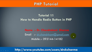 Radio Button in PHP