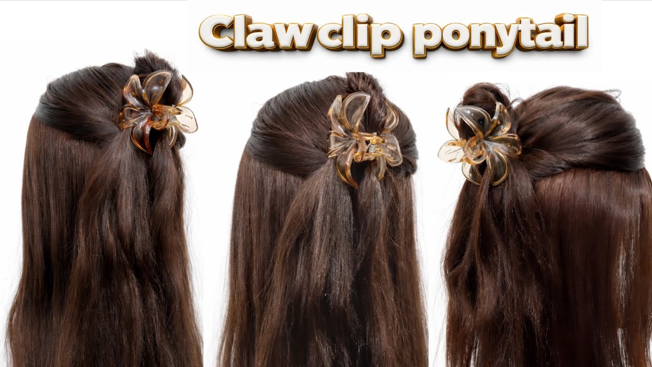 Claw Clip Ponytail Hairstyle | Quick & Stylish Look | Claw Clip Hairstyle For Long Hairstyle
