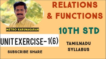 10th Std Maths Unit Exercise 1(6) If f(x) = x^2, g(x)= 3x and h(x)=x-2 P.T. (fog)oh = fo(goh)