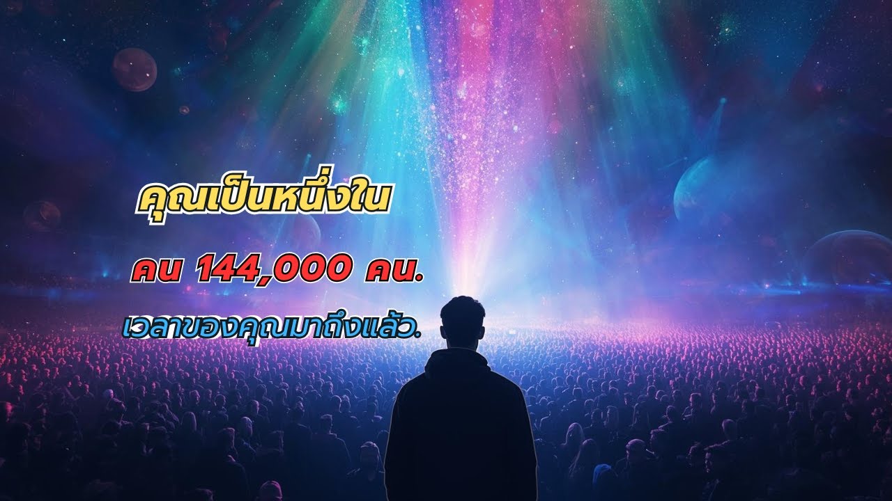 คุณเป็นหนึ่งในคน 144,000 คน  และเวลาของคุณมาถึงแล้ว  #จิตวิญญาณ #ตื่นรู้ #ผู้ถูกเลือก