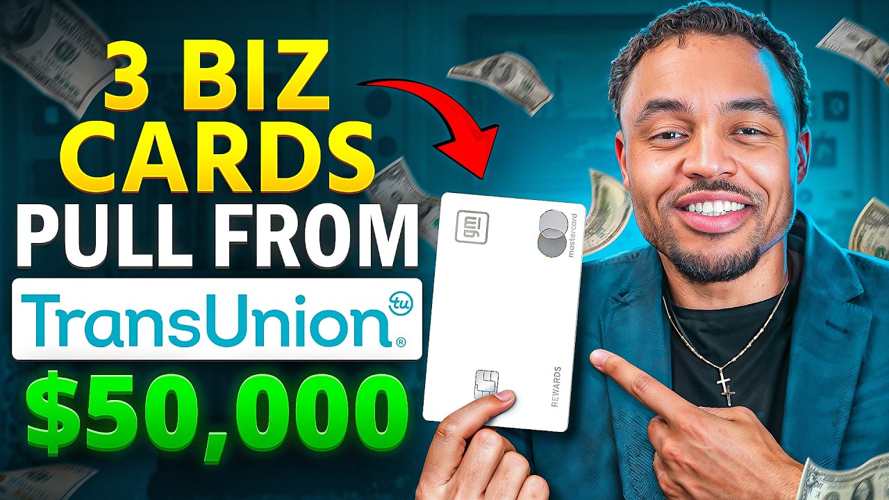 TOP 3 Business Credit Cards That Pull ONLY From Transunion | Step By