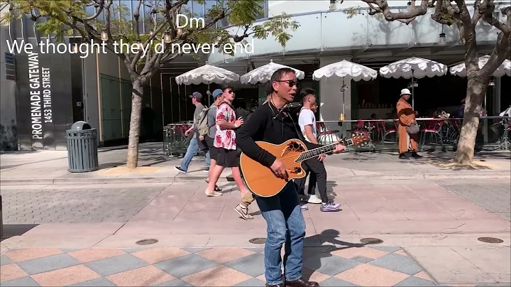 Busking in Santa Monica - California   March 28 2019