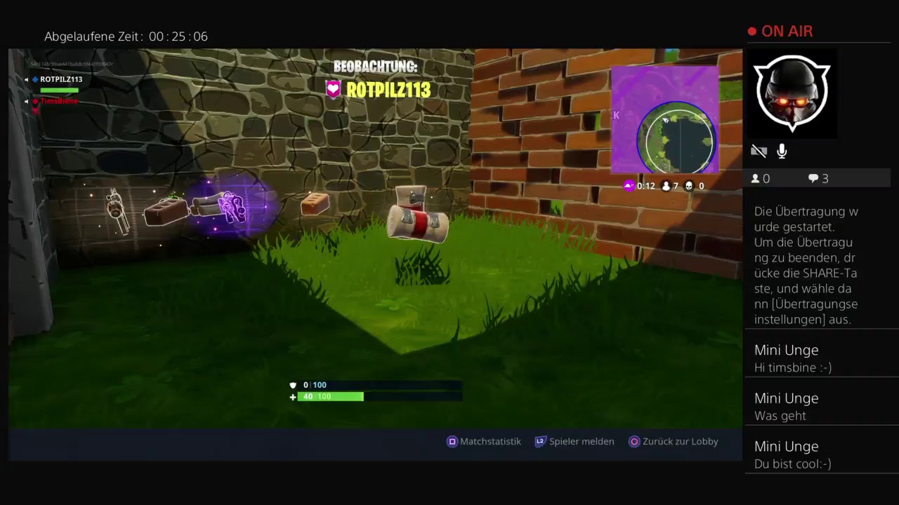 PS4-Live-Übertragung von TimsBiene