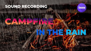 Bonfire + Rain Sound Meditation ASMR