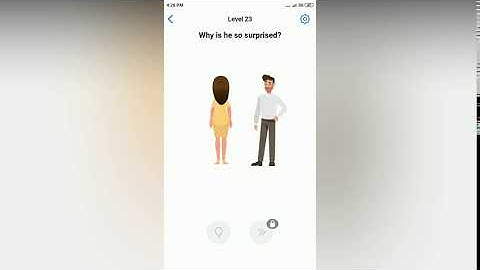 Easy Game - Why is he so surprised? - Level 23 solution