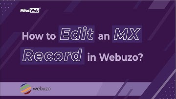 How to Edit an MX Record in Webuzo? | MilesWeb