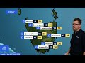 National Weather Forecast: Warm in SE, Showers WA and east coast