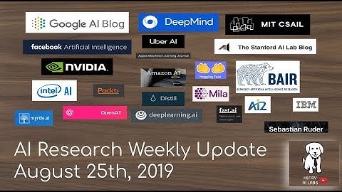 AI Research Weekly Update August 25th, 2019