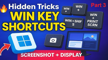 Advance Windows Key Shortcuts 🔥 | Screenshot & Display Tricks (2025 Guide)