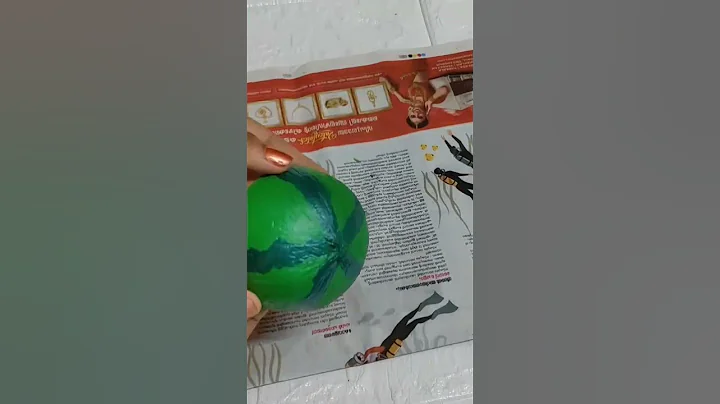 coconut shell craft#watermelon #shorts#