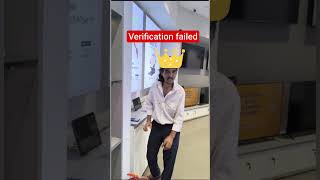 Verification failed