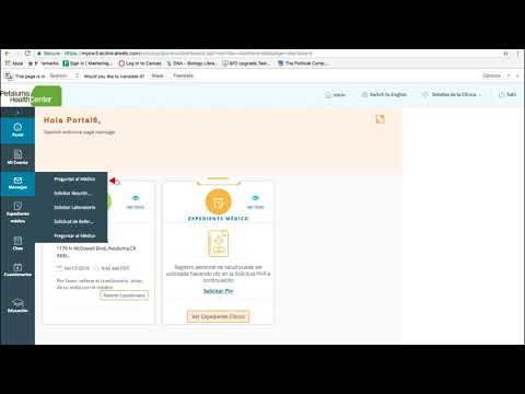 Cómo Enviar un Mensaje a su Médico en el Portal del Paciente
