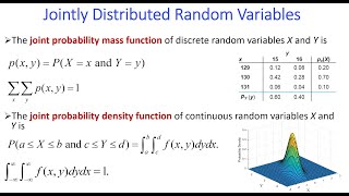Ch 2 Jointly Distributed Random Variables Video 6 of 7