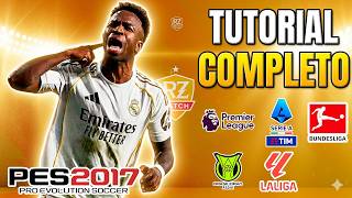 TUTORIAL COMPLETO 🔧🔥 PATCH ATUALIZADO 2026 PARA PES 2017 ⚽ GRÁTIS COM FACES E UNIFORMES 😱