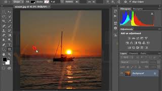 Use the Rectangle tool to draw a rectangle around the boat. The rectangle should be as close to...