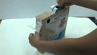 SQOTS™ Clear Square Dots or Tiles of Glue  Convenient Dispenser Box