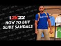 HOW TO BUY &amp; EQUIP SLIDE SANDALS / FLIP FLOPS IN NBA 2K22 CURRENT GEN — PS4