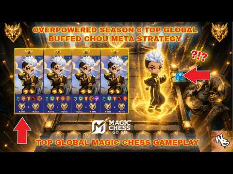 OVERPOWERED TOP GLOBAL CHOU META STRATEGY AUTOWIN S6 - BEST MAGIC CHESS SYNERGY - MAGIC CHESS GO GO