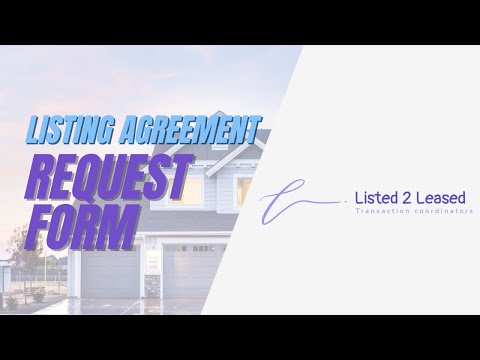 Listed2Leased Listing Agreement Request Form