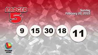 Wisconsin Lottery Evening Draw 02/20/2022