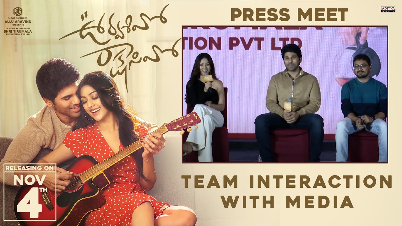 Allu Sirish, Anu Emmanuel & Rakesh Sashii Interaction with Media @ 