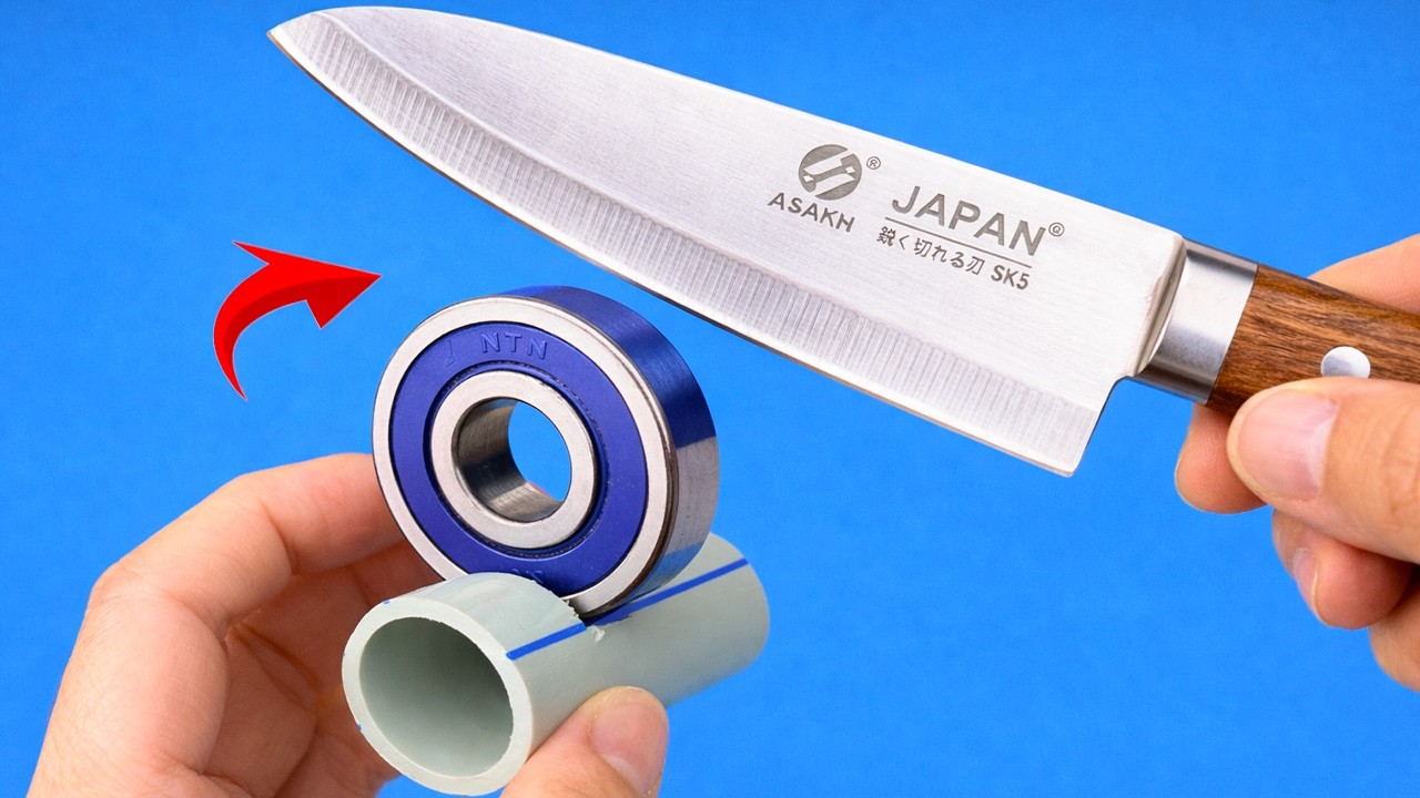 Razor Sharp in Just 2 Minutes! An Amazing DIY Knife Sharpener.