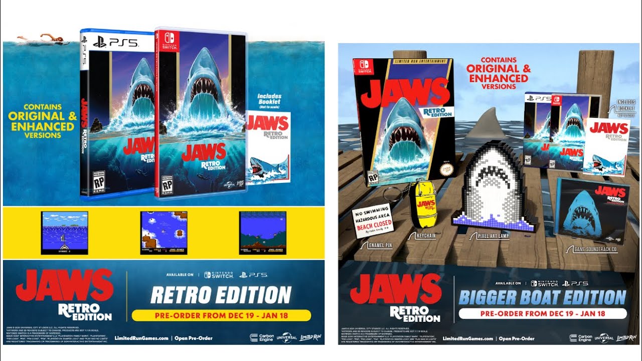 Pre-Order @ For The Jaws Retro Edition Only Available @ Limited Run (Link In The Description Below)