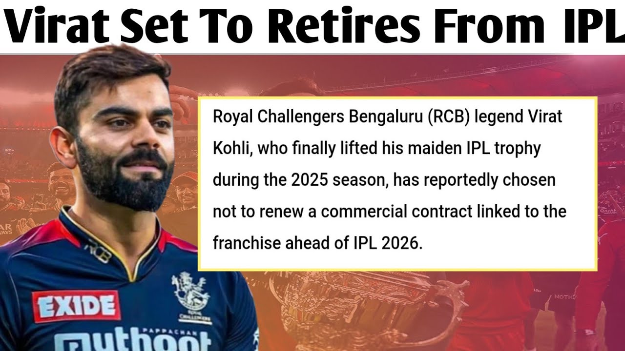 Virat Kohli  Set to Retire From IPL || T20 और Test के बाद क्या IPL  से  रिटायर भी होने वाले है कोहली