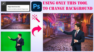 How to Change Background Using MAGIC WAND TOOL in Photoshop