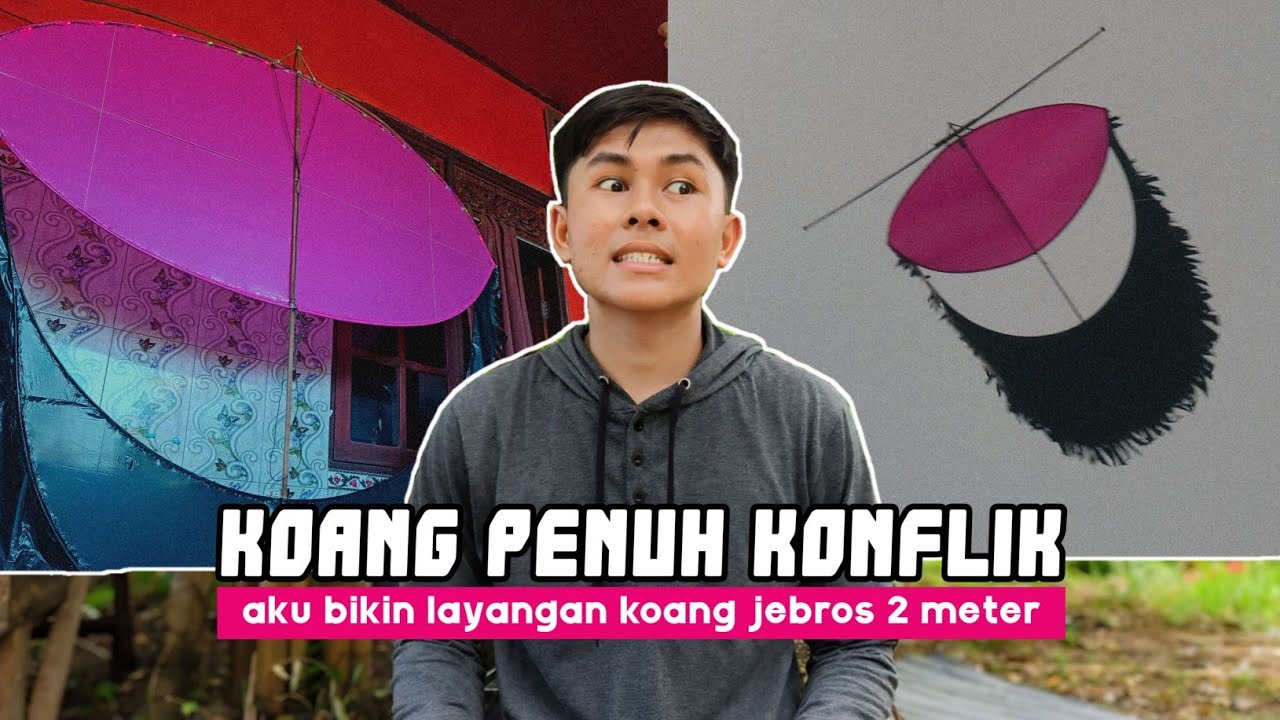 SIMPLE BUT RUWET‼️Aku Nyobain Bikin Layangan Koang Jebros Lagi Dengan Ukuran 2 Meter
