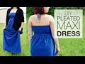 DIY Pleated Maxi Dress - Free Pattern