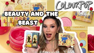 COLOURPOP AND BEAUTY & THE BEAST COLLECTION🌹| REVIEW, SWATCHES, TUTORIAL