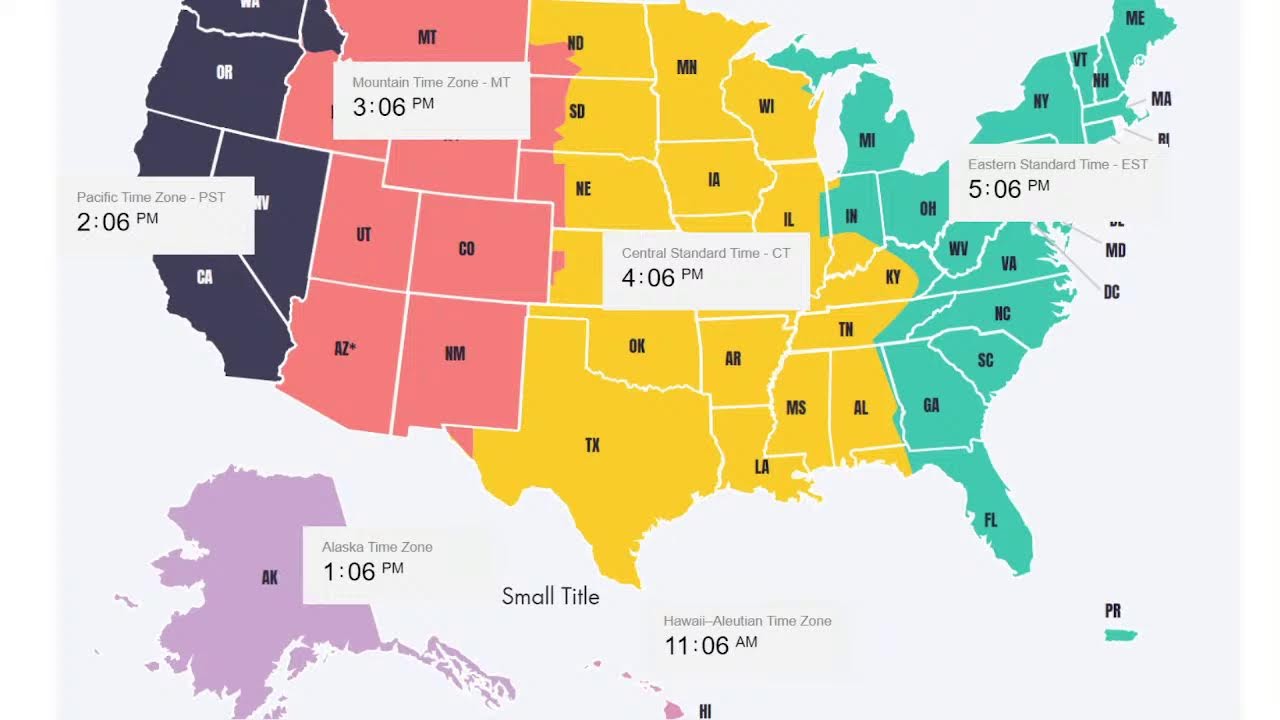 US Time Zones Live Time