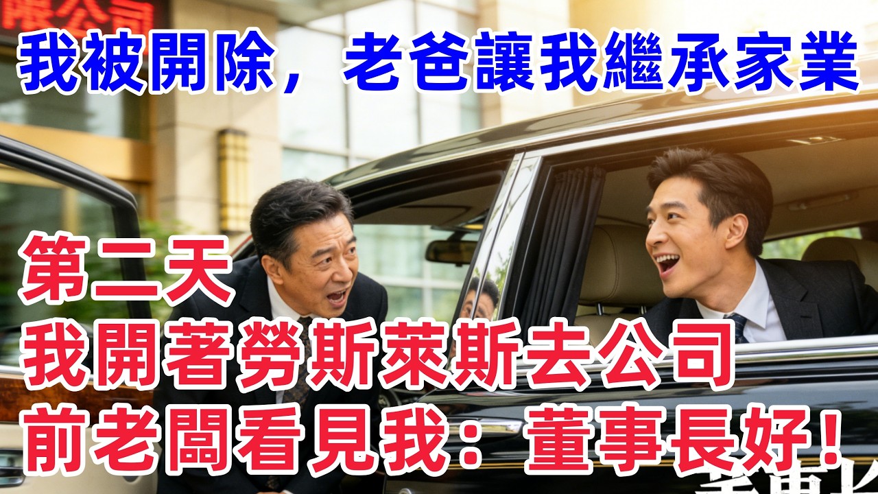 我被開除後，老爸讓我回家繼承家業，第二天我開著勞斯萊斯去公司，前老闆看見我畢恭畢敬地喊：董事長好！！【惠美悄悄话】