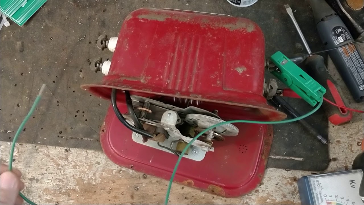 An OLD 1940's ElectroLine Mechanical Electric Fence Charger In My