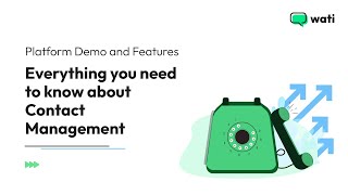 Contact Management - WATI.io - Powered by WhatsApp API