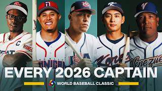 Every team captain in the 2026 World Baseball Classic! 🌎 | MLB Highlights
