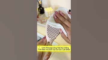 🥄 Lược Massage Công Thái Học Chống Tĩnh Điện Thu Gom Tóc Chỉ Với 1 Lần Nhấn
