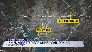 DC police arrest 2 armed carjacking suspects