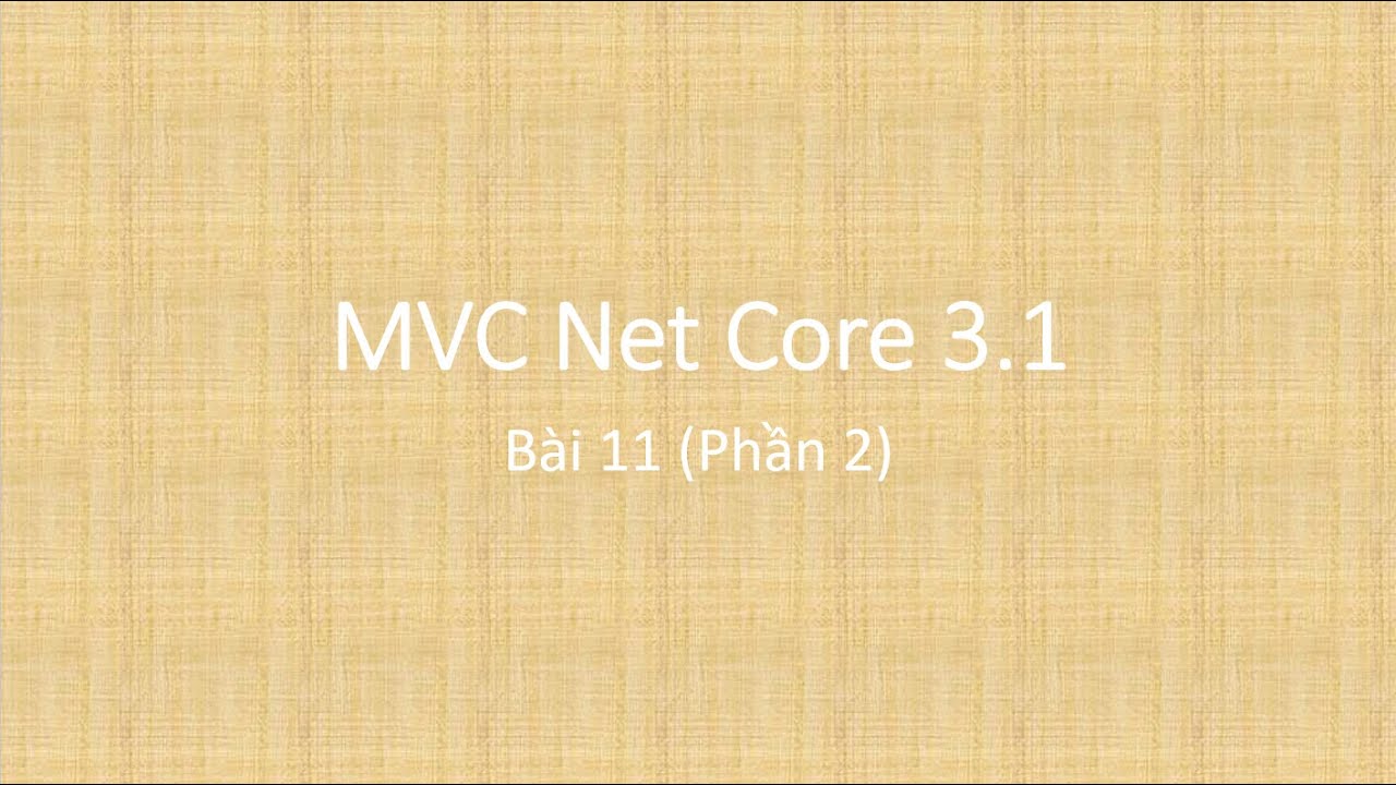 Part 11(2) | MVC Net Core 3.1 - YouTube