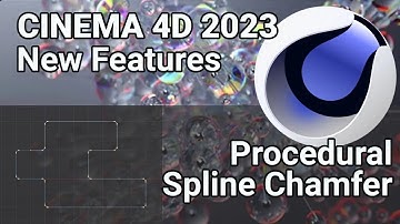 Maxon Cinima4d 2023 Procedural Spline Chamfer Tutorial: C4D 2023 New Feature