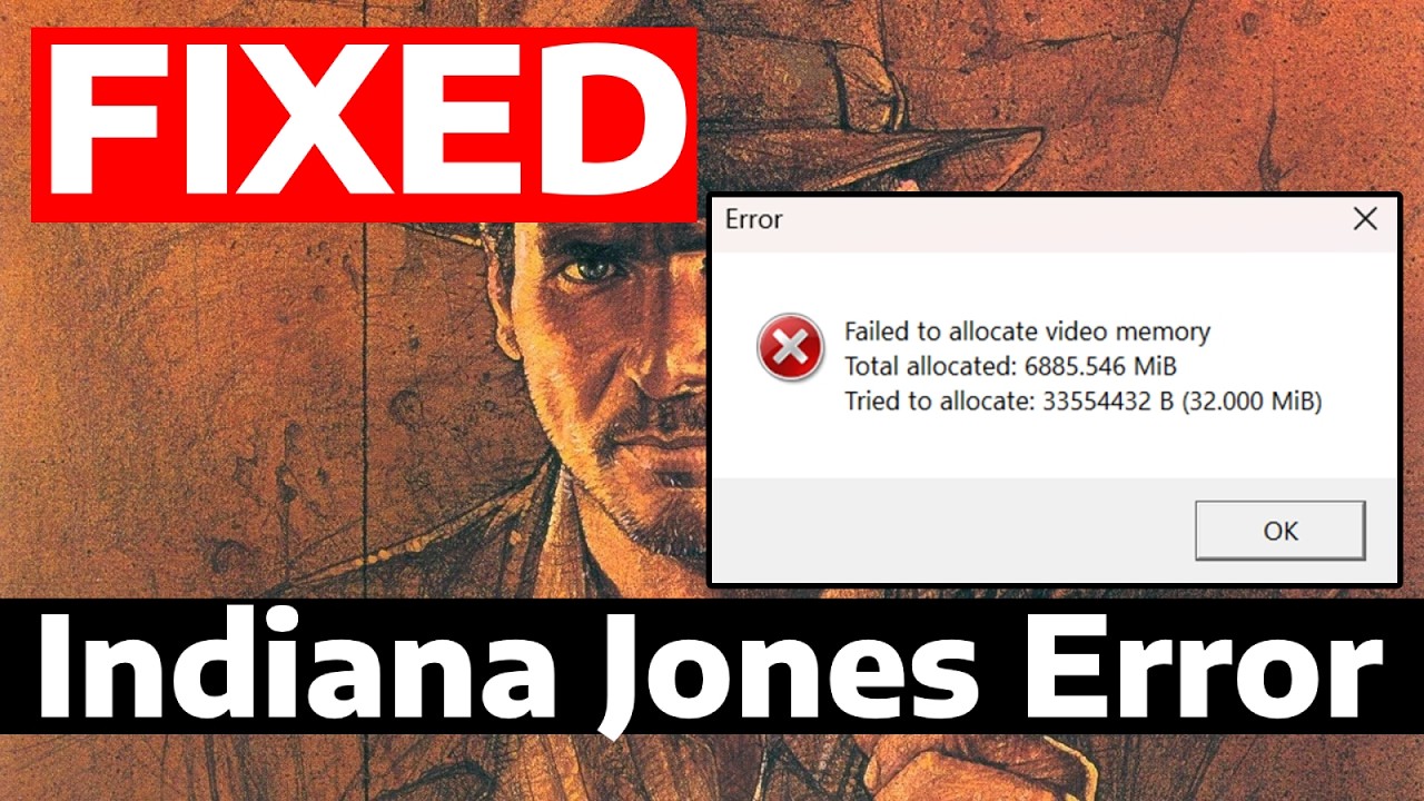 How To Fix Indiana Jones and the Great Circle Failed to Allocate Video ...